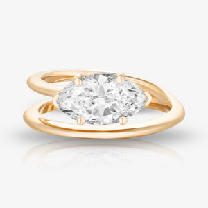 Custom Wrap Around Engagement Ring