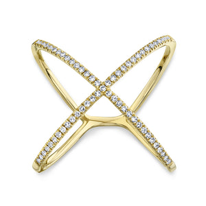 Diamond Lady's "X" RING