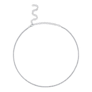 Delicate Classic Set Tennis Necklace