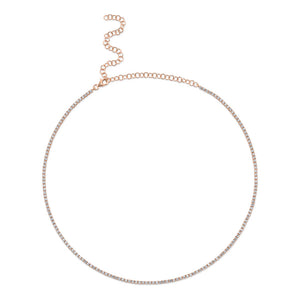 Delicate Classic Set Tennis Necklace