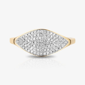 Two Tone Pave Ring