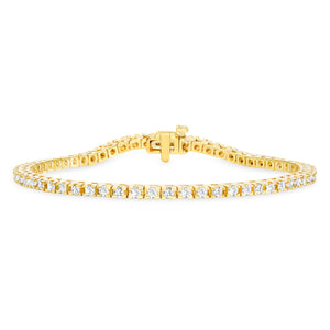 SANDAK 14K Yellow Gold 2 CARAT Diamond Tennis Bracelet