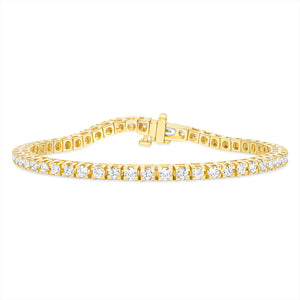 SANDAK 14K Yellow Gold 3 CARAT Diamond Tennis Bracelet