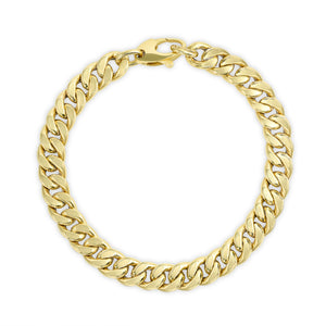 SANDAK 14K Yellow Gold Cuban Link Chain Bracelet