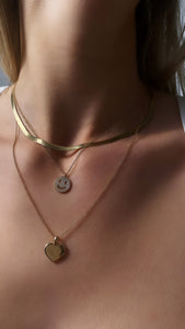 Yellow Gold Heart Pendant Necklace